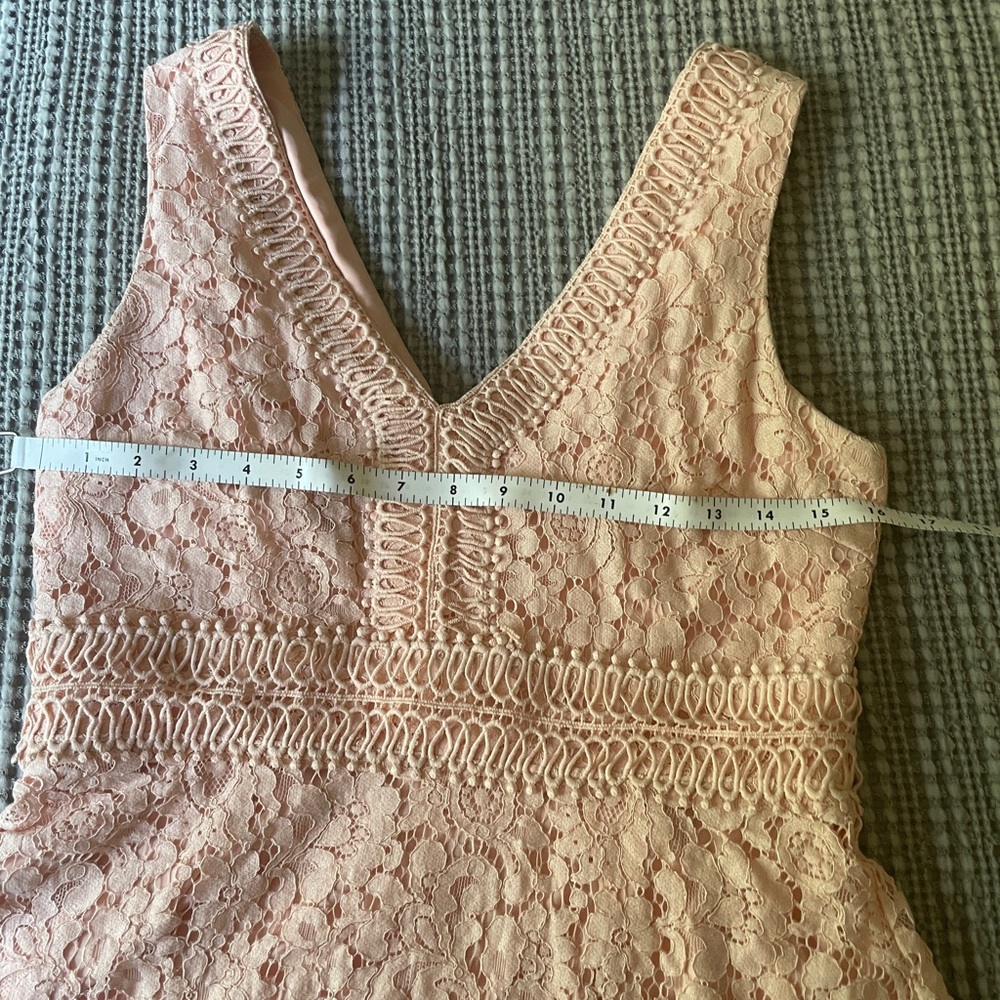 Francesca pink lace mini dress, Size M
